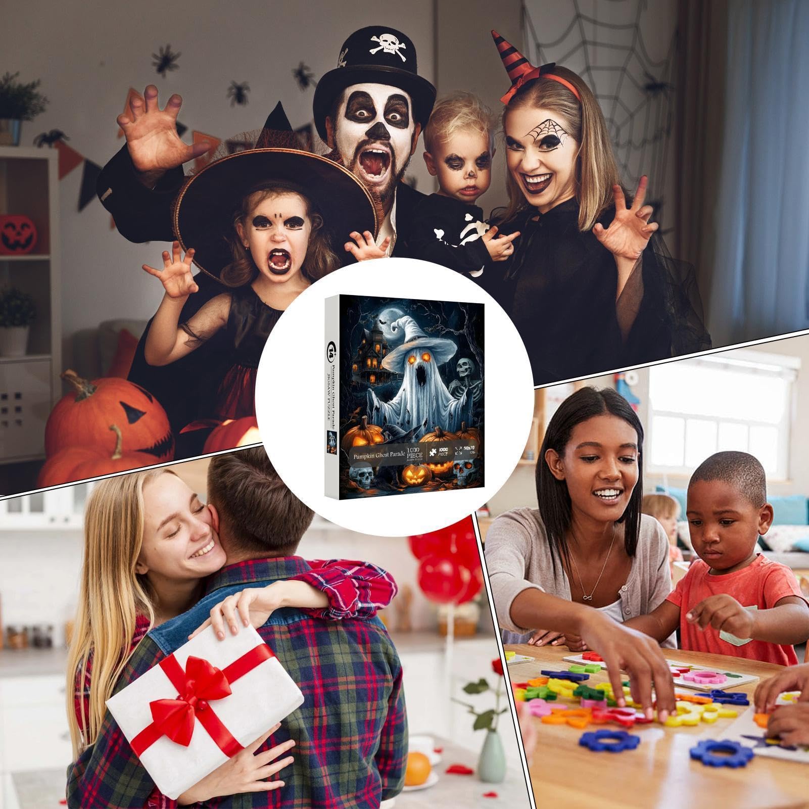 Puzzle Fantasma 1000 Pezzi, di Incastro di Halloween Impegnativo