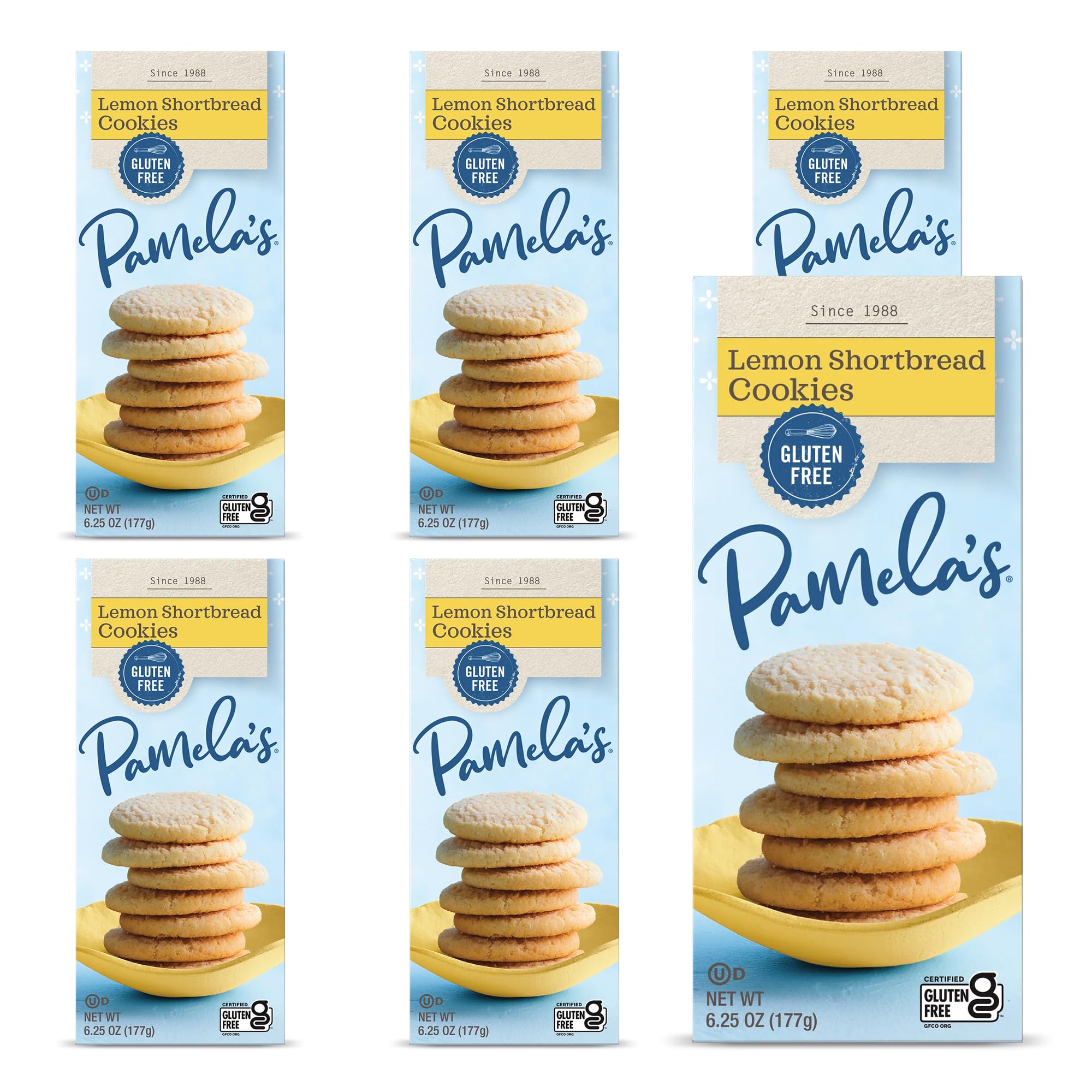 Amazon.com: Pamela's Products Lemon Shortbread Gluten Free Cookies