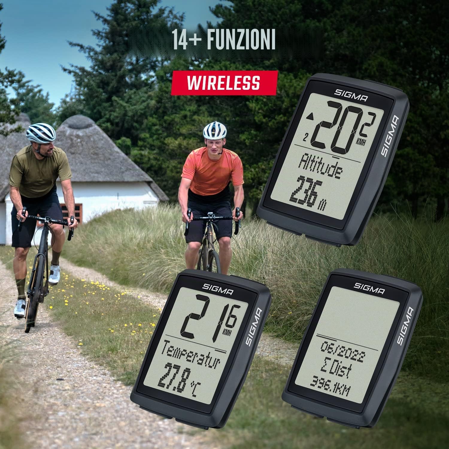 SIGMA BC 14.0 WL ciclocomputer wireless 14 funzioni altitudine barometrica