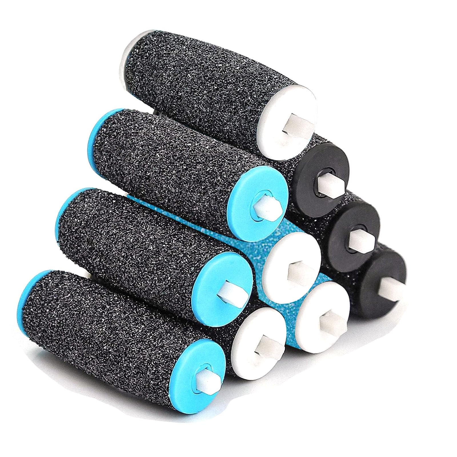 Rullo Ricambio Compatibile con Scholl Velvet Smooth, Roll Ricariche Professionale per Pedicure Elettrico, 3 Tipi di Rugosità, Pietra Pomice per Piedi, Raspa Piedi, Esfoliante, Togli Calli
