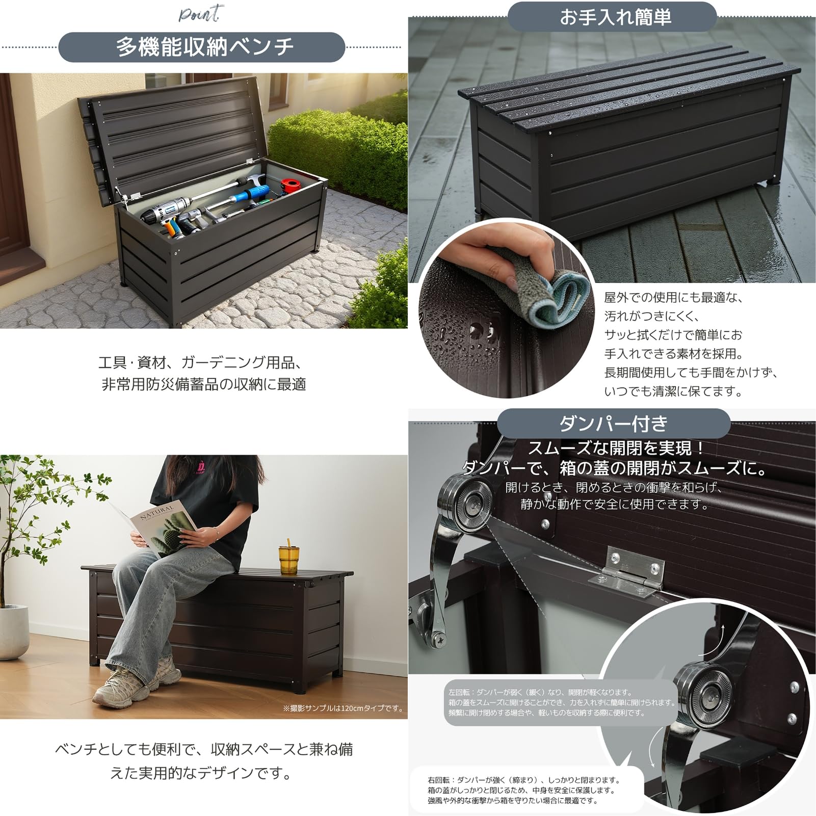 Amazon.co.jp: SOFTSEA 物置 屋外 収納ベンチ ストッカー 幅60cm Amazon.co.jp: SOFTSEA 物置 屋外 収納ベンチ ストッカー 幅60cm
