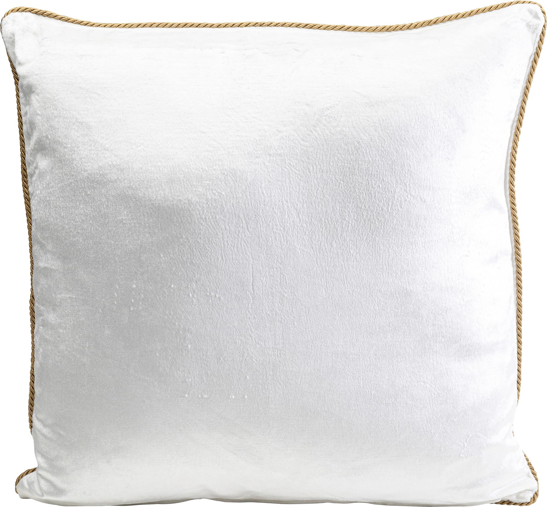 Kare Cuscino di design con glitter Dragonfly, bianco, sfoderabile con chiusura lampo, con imbottitura, cuscino decorativo, accessorio per la casa, rivestimento in velluto, 40 x 40 cm (altezza x