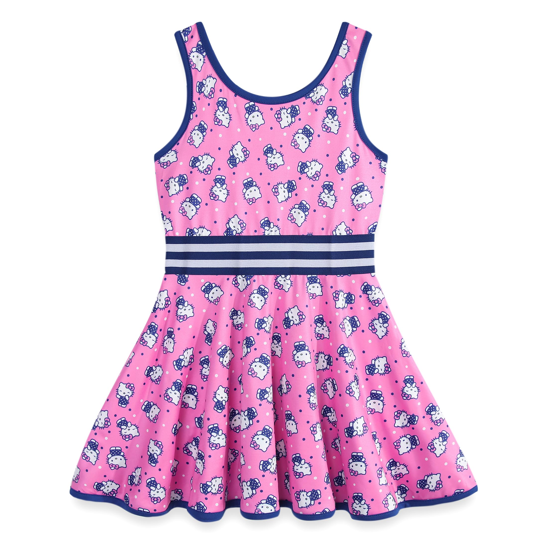 Hello Kitty Sanrio Girls Sleeveless Dress for Toddler and Big Kids