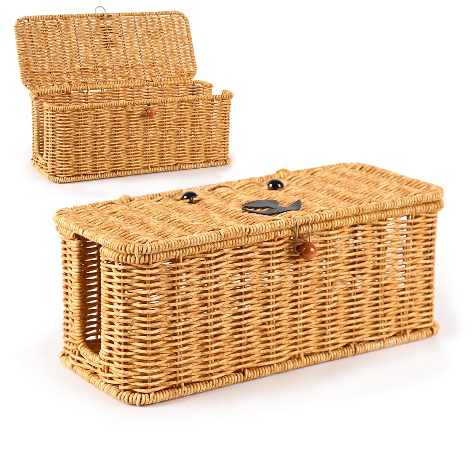 Amazon.com: Cord hider box,Imitation rattan cable management
