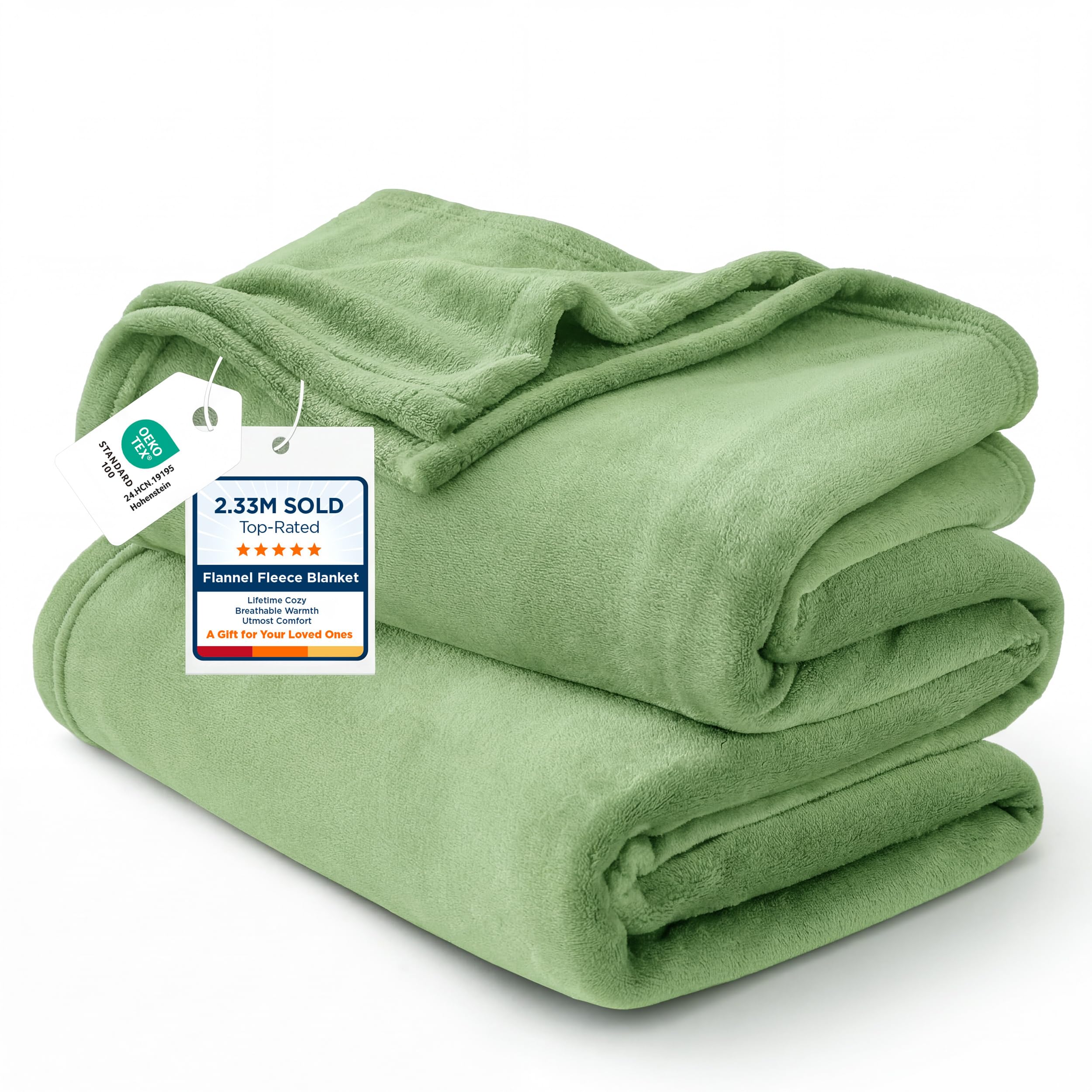 Bedsure GentleSoft Green Throw Blanket for Couch - 300GSM Soft Cozy Fleece Blankets for Home Decor Gifts, Emerald, 50x60 Inches Emerald Throw (50" X 60")