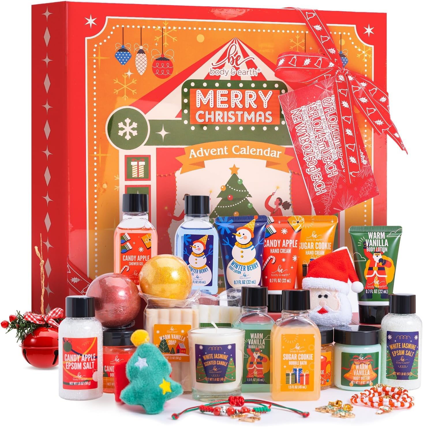 2025 Advent Calendar - 24 Days of Christmas Gifts Sets for Women, Countdown Calendar Beauty Holiday Skincare Bath and Body Gift Baskets