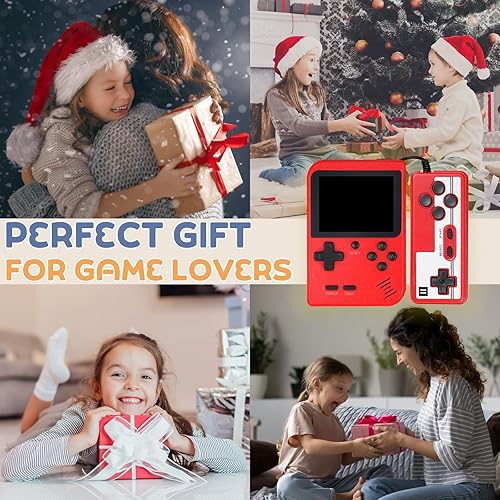 Miniatura 7 de Mini consola de juegos de mano retro con 500 juegos clásicos en 1, pantalla LCD de 3.0 pulgadas, consola de videojuegos portátil recargable de 1020