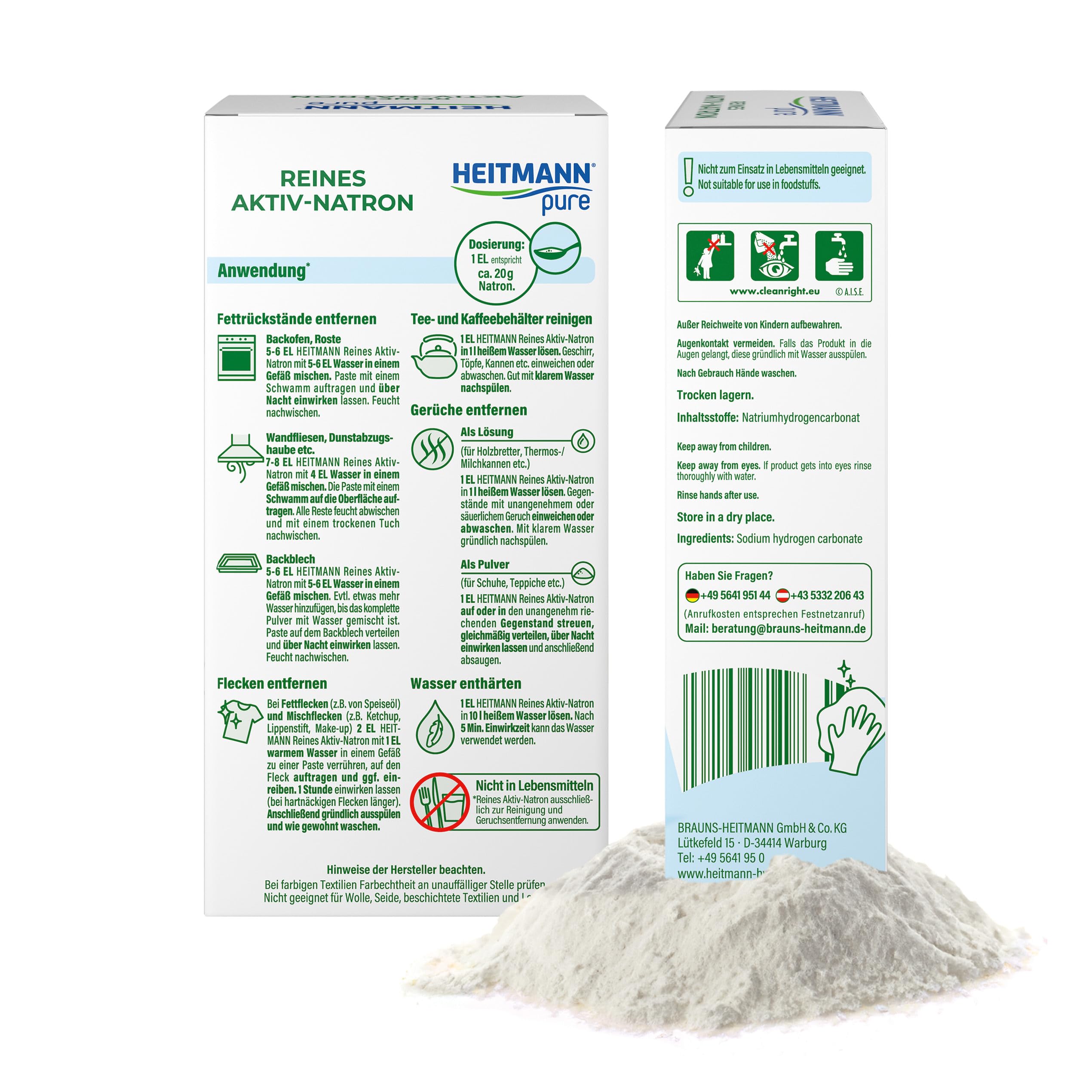 Heitmann Pure Czysta soda aktywna, 350 g