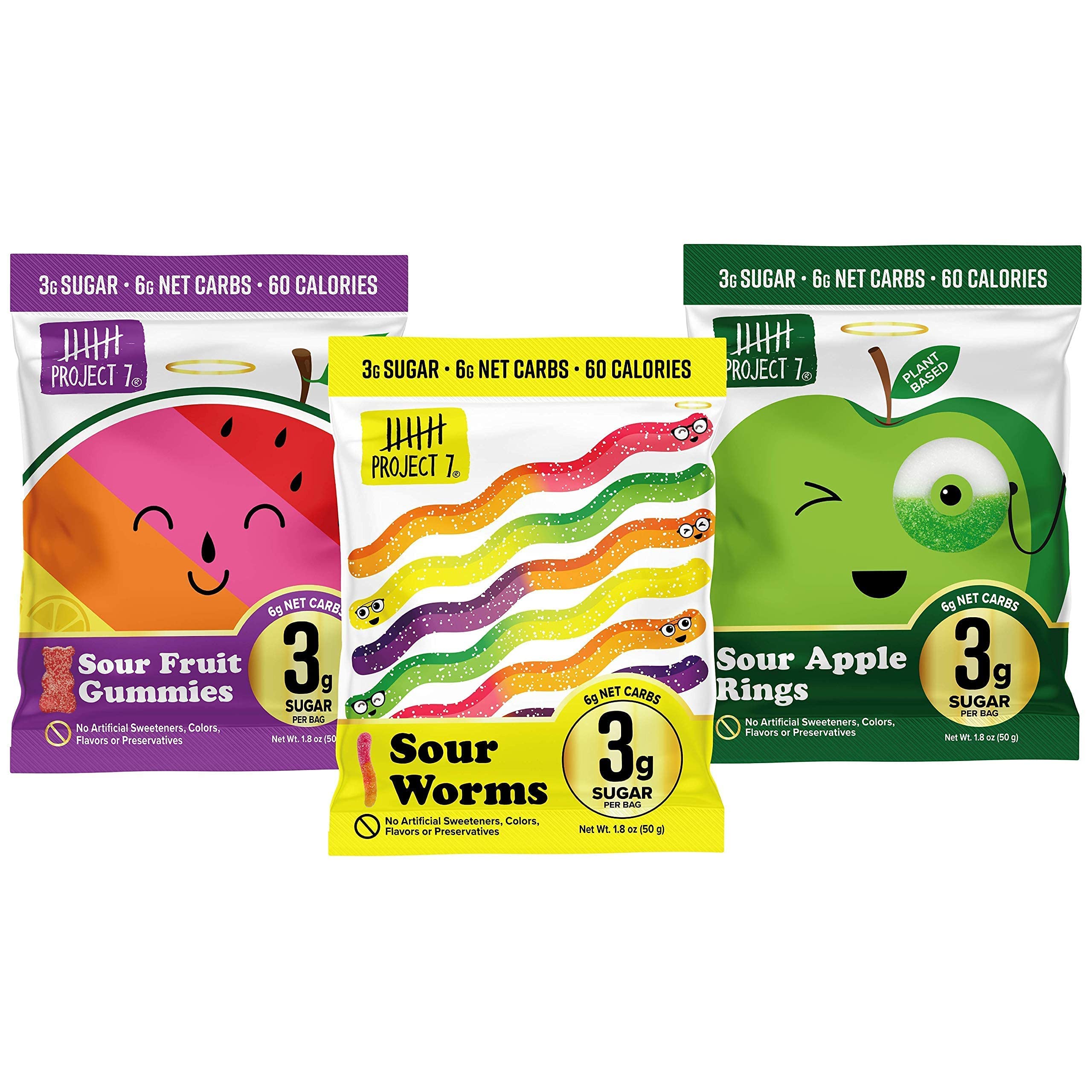 Project Low Sugar (8 Candy Sugar Adults Snacks Gummy Sugar Candy and