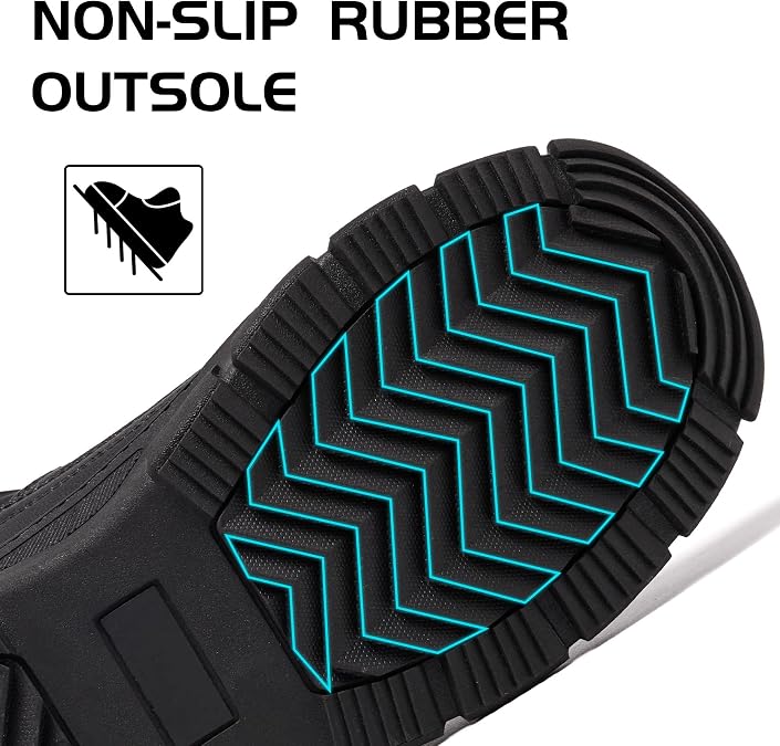 Mens Snow Boots Winter Waterproof Warm Outdoor Insulated Shoes