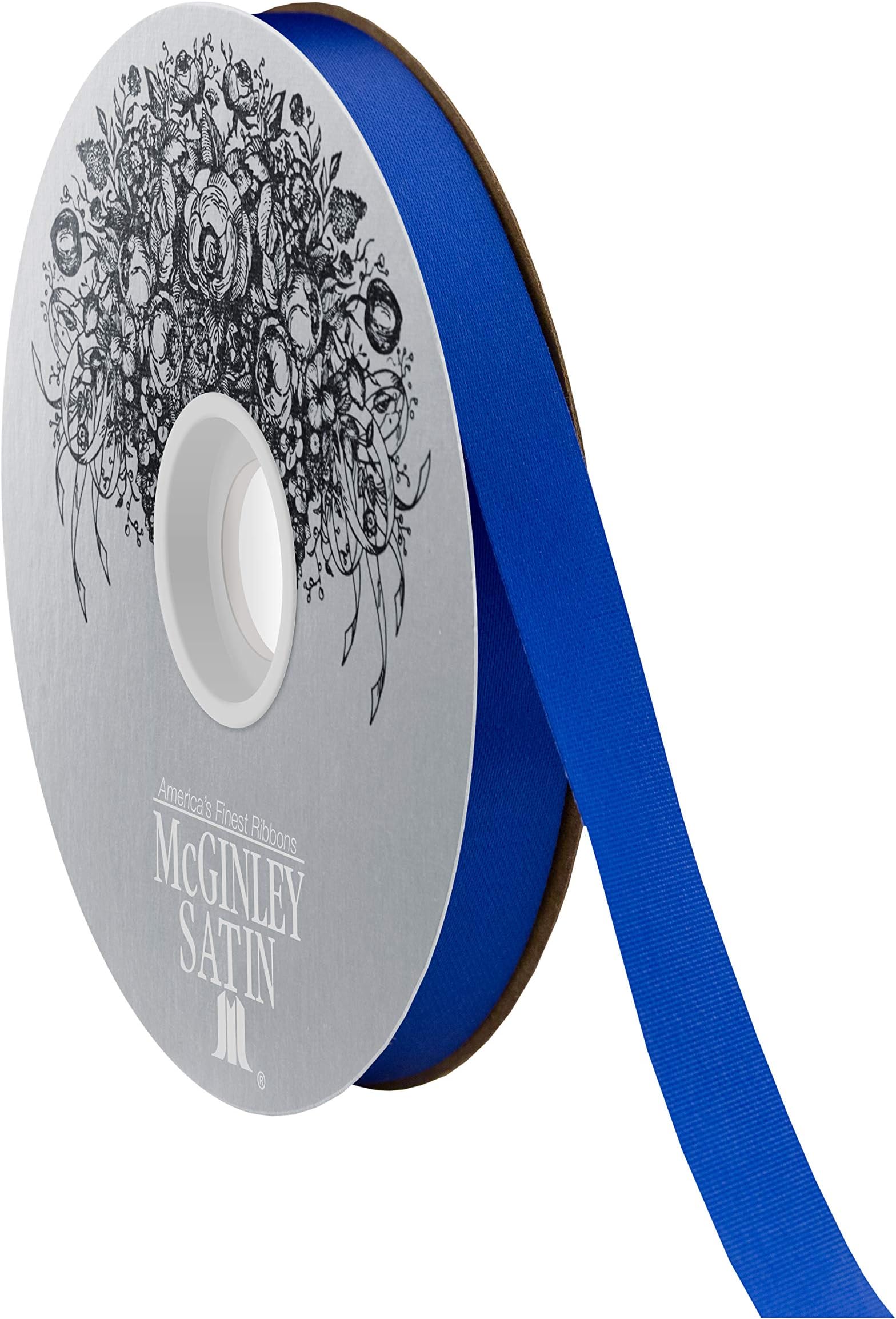 McGinley Mills 7/8" W Acetate Satin Ribbon, Columbia Blue