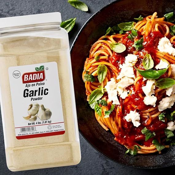 Badia Garlic Powder, 4 Pound Premium Garlic Powder for Cooking, Seasoning & Spice Blends, Freshly Ground and Flavorful