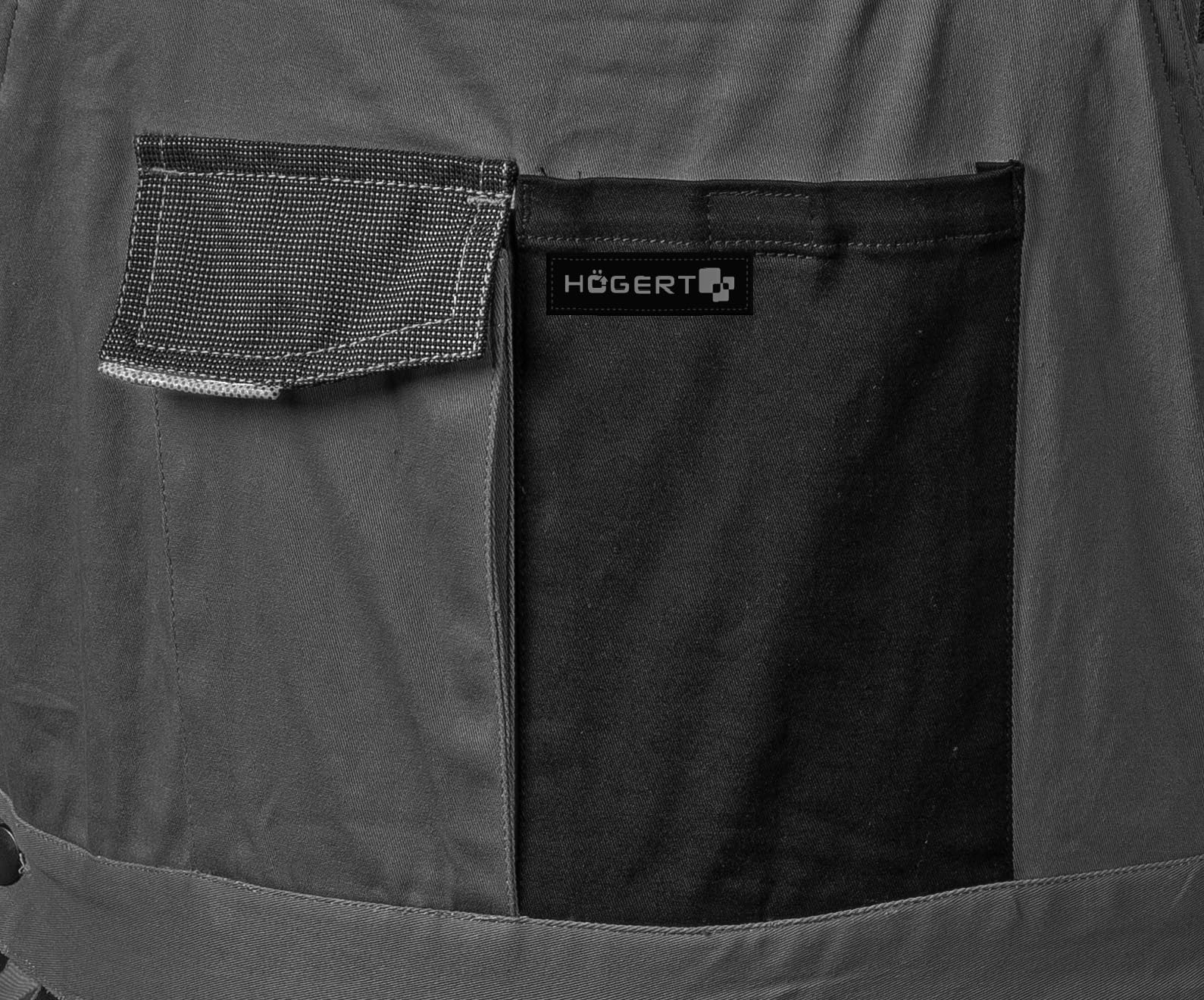 Högert Technik Męskie kombinezony Edgar, szary, 3XL