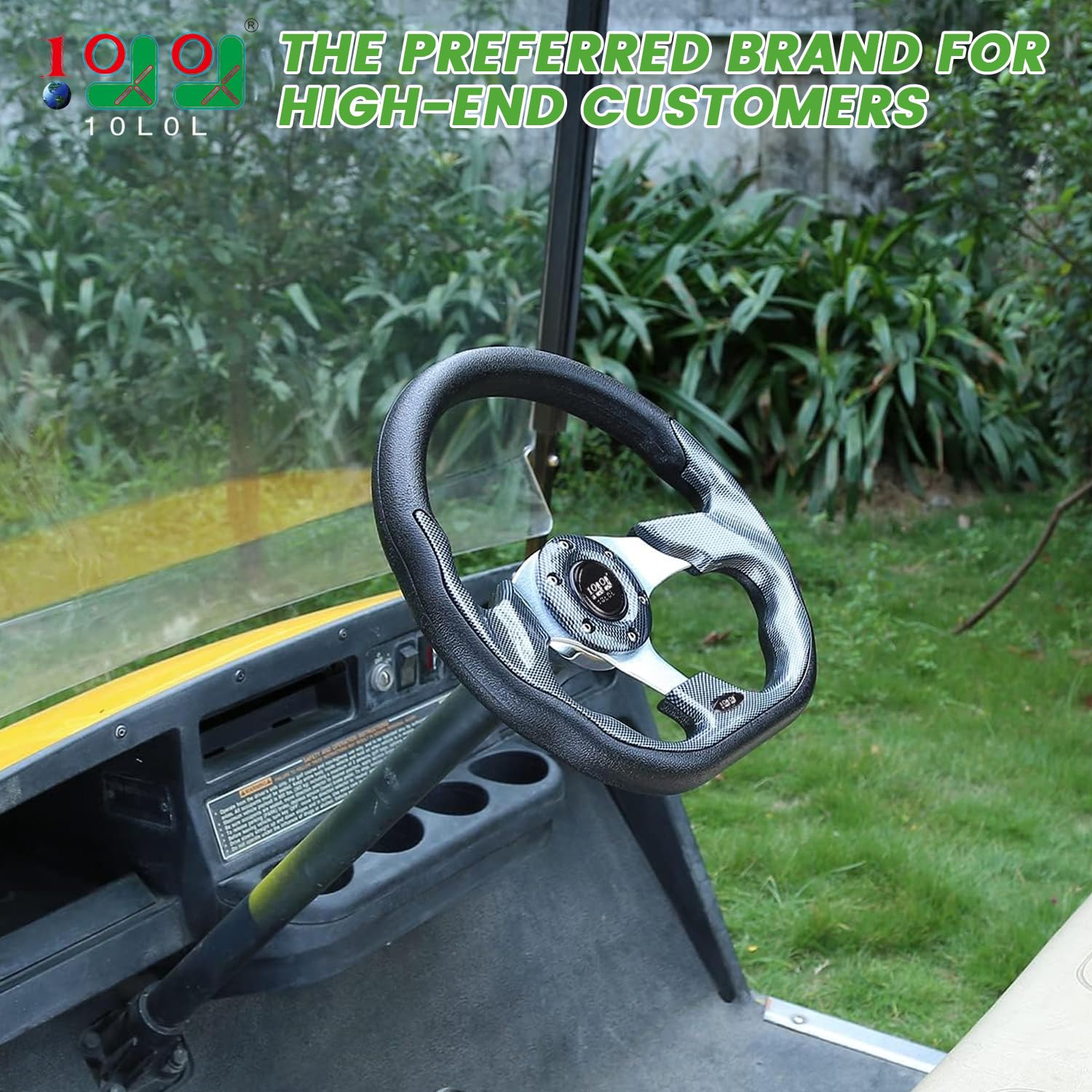 10L0L Universelles Design Golfwagen-Lenkrad Passend Produktbild-Vorschau 9