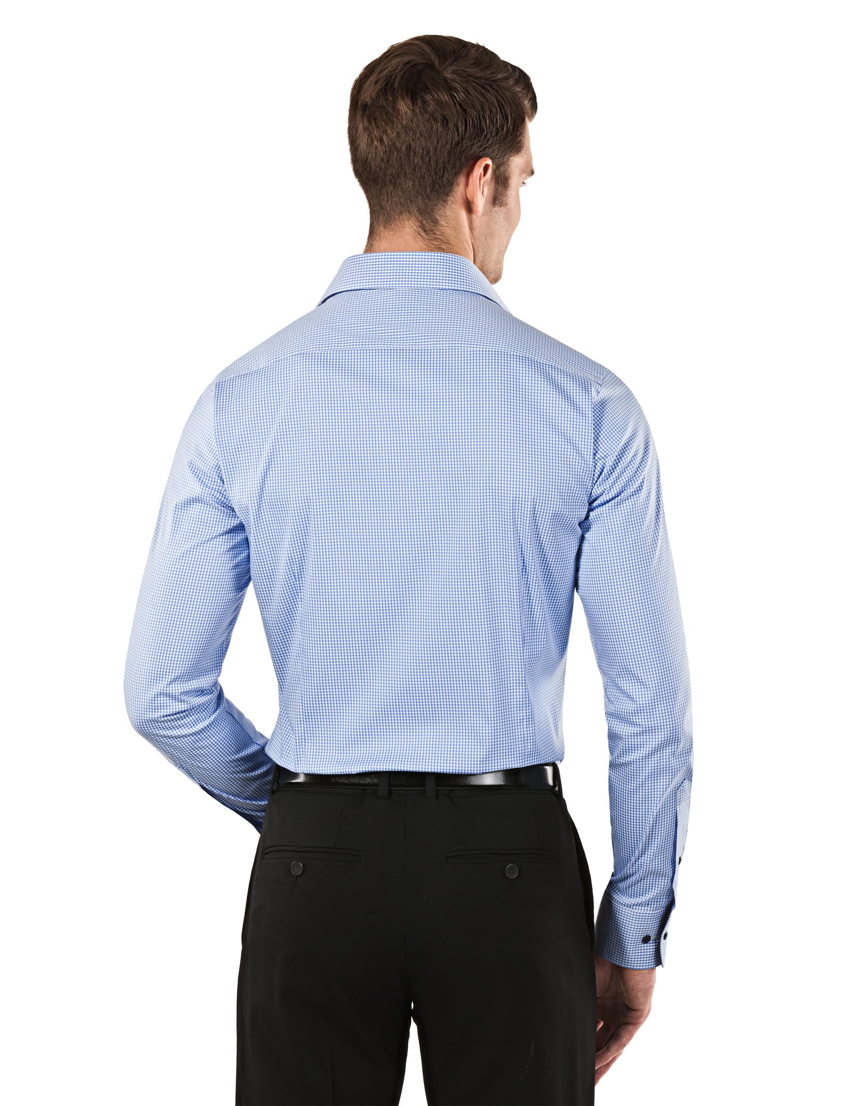Vincenzo Boretti Herren Hemd Body-fit (besonders Slim-fit tailliert) Uni bügelleicht