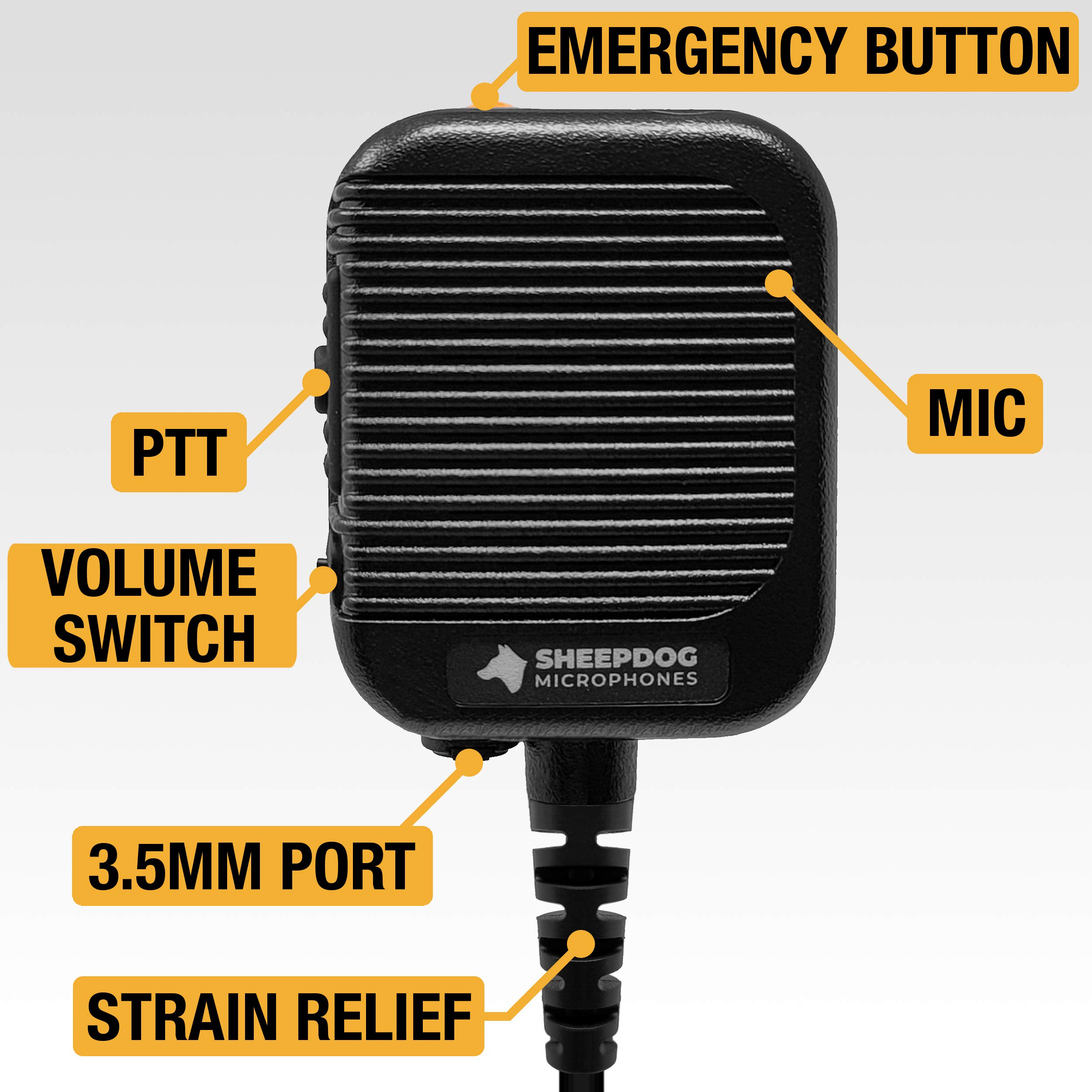SHEEPDOG MICROPHONES SD27-HA4 Police Remote Shoulder Speaker-193311