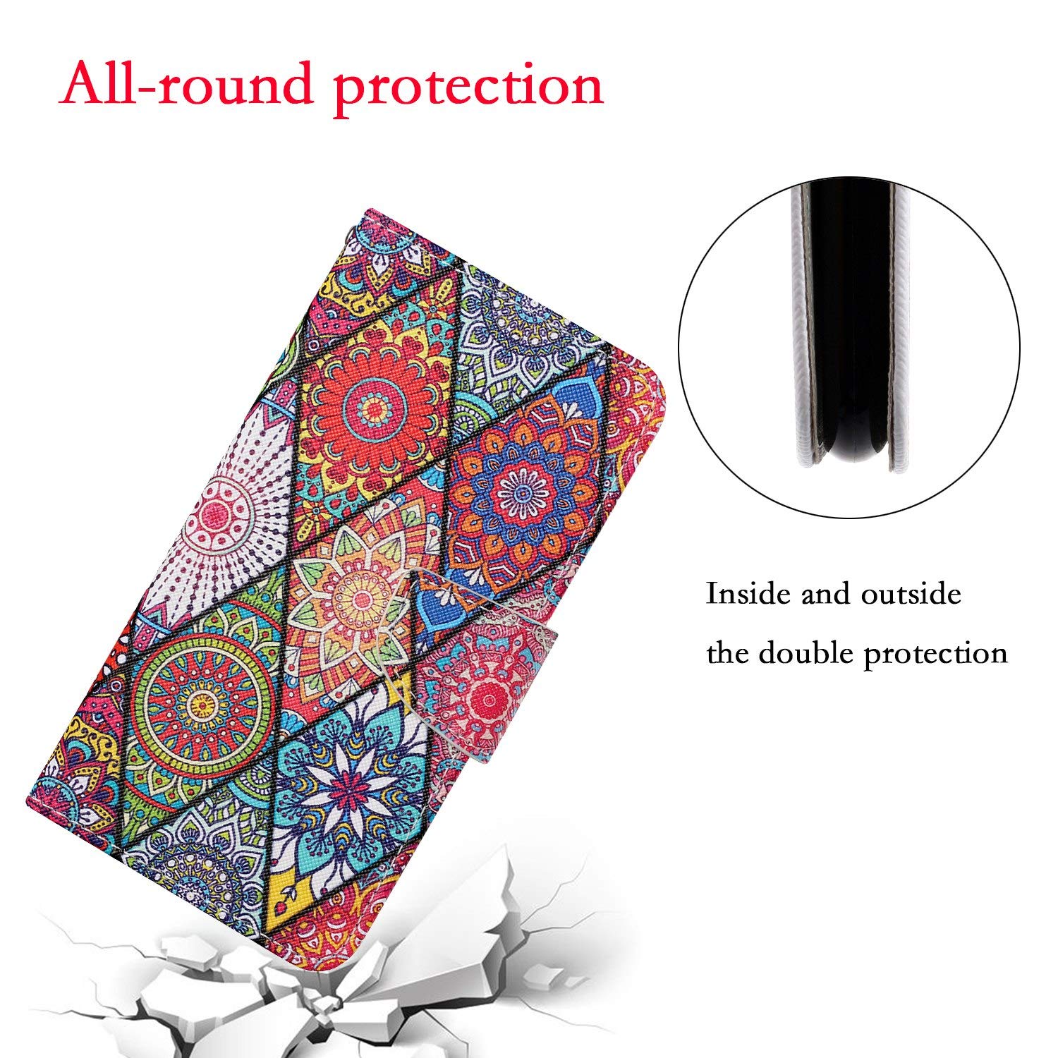 SineOrdo Cover compatible con Xiaomi Redmi 12 4G / 5G Custodia, Custodia Xiaomi Redmi 12 4G / 5G Cover Libro Portafoglio Folio Pelle Flip Stand Case Blu