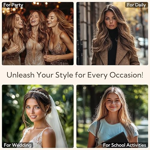 Miniatura 7 de HOTBANANA Extensiones de cabello con cinta, 16 pulgadas, 20 unidades, 1.76 onzas, balayage, color marrón oscuro, mezcla de castaño castaño,