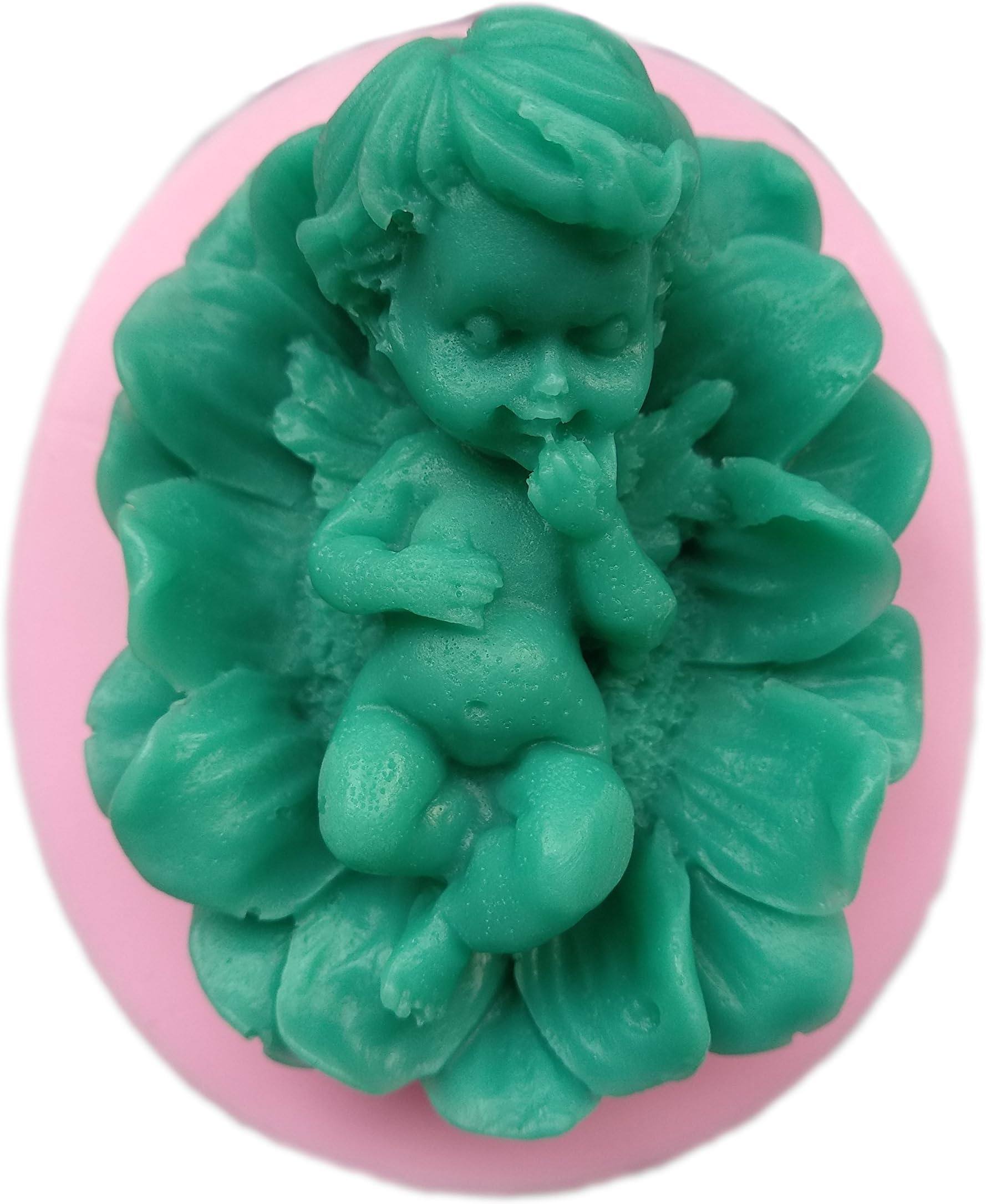 Flower Angel Baby Fondant Cake Decorating Moulds Sugarcraft Cupcake Mold Silicone Molds Candy Chocolate Baking Tool Molds