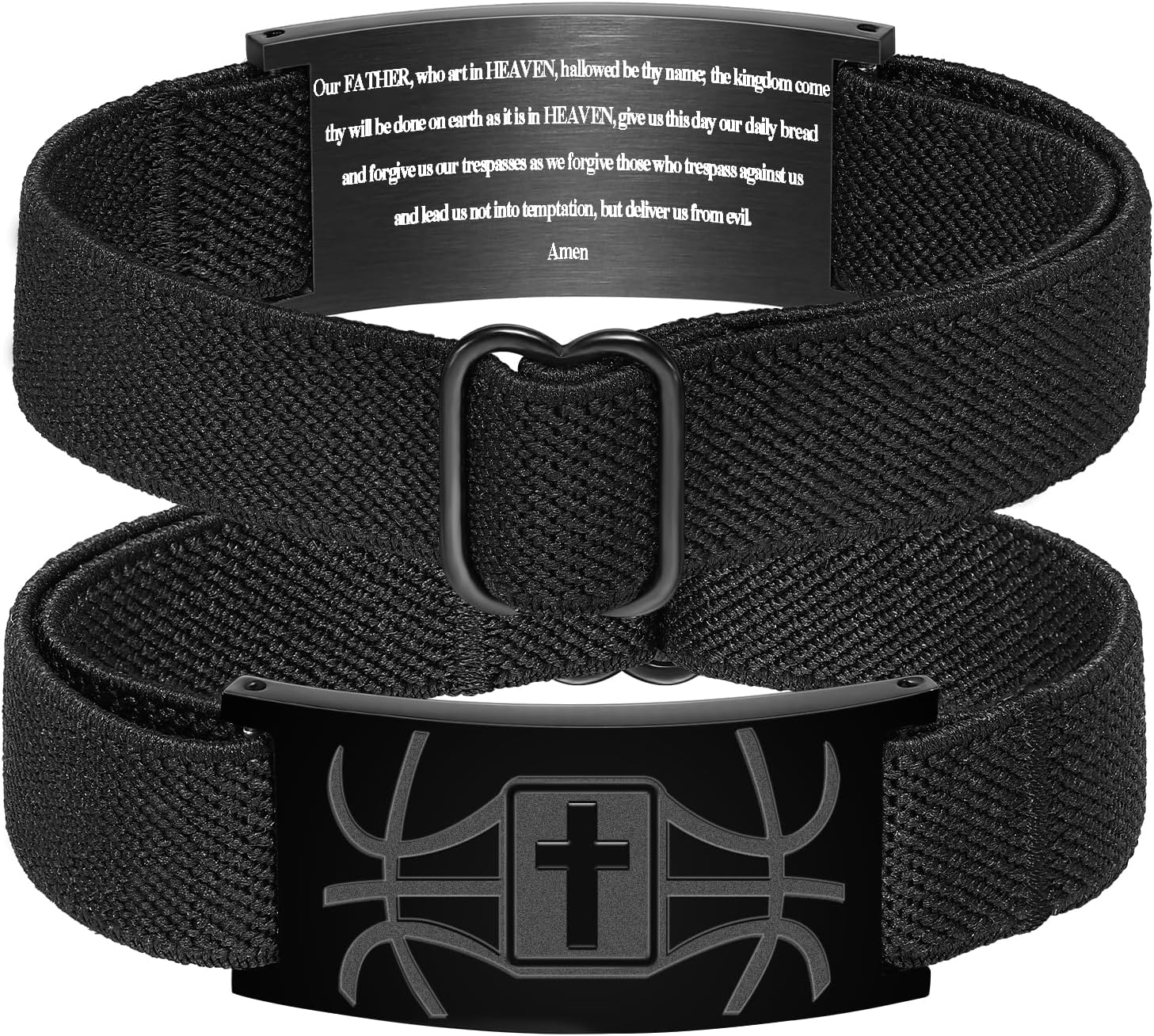 Easter Basket Stuffers-Basketball Gifts for Boys Men Youth Coach Team Kids Player Basketball Bracelet Party Favors Accessories Religious Christian Bible Adjustable Jewelry Gifts