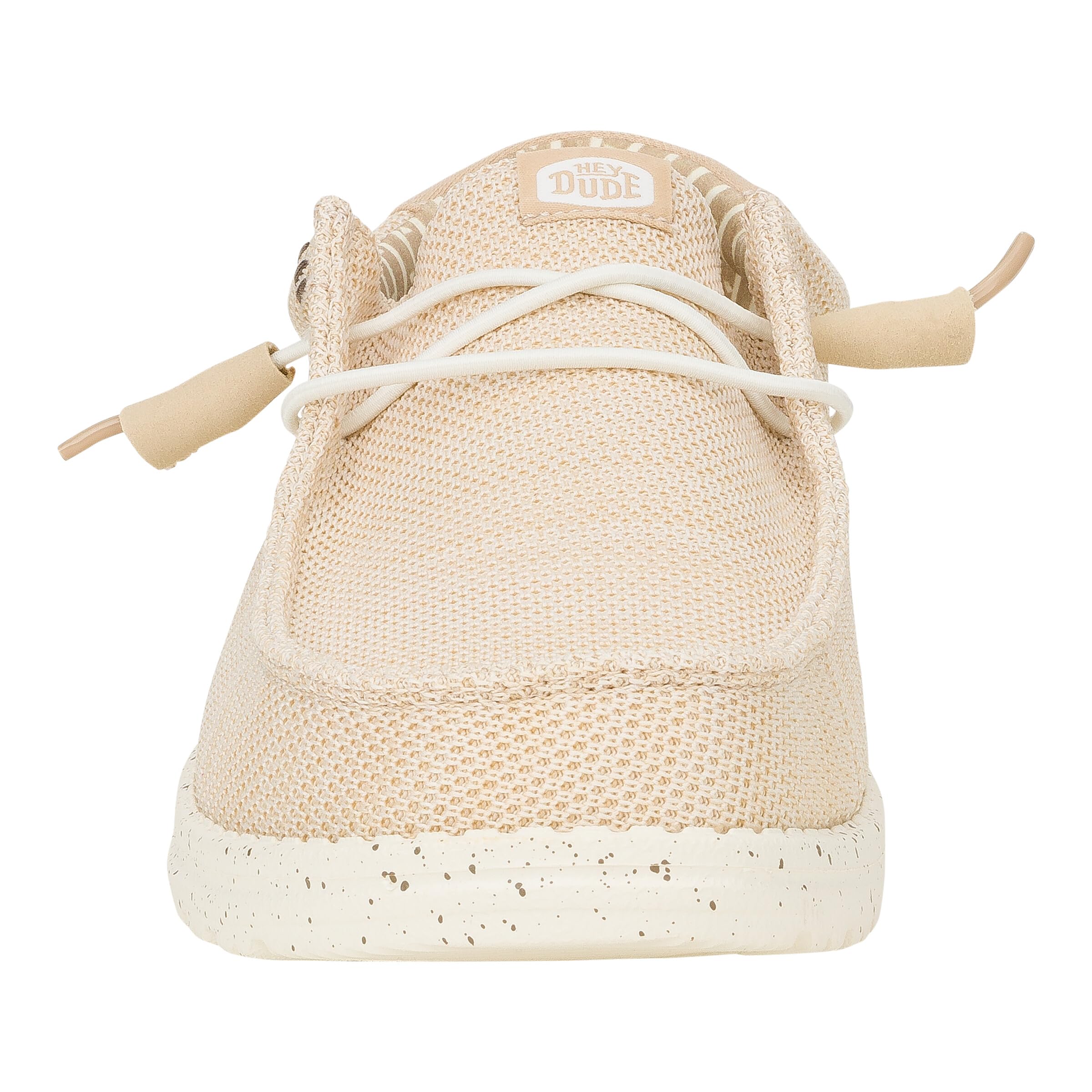 HEYDUDE Wally Stretch Sox Mocassins pour Homme Crème