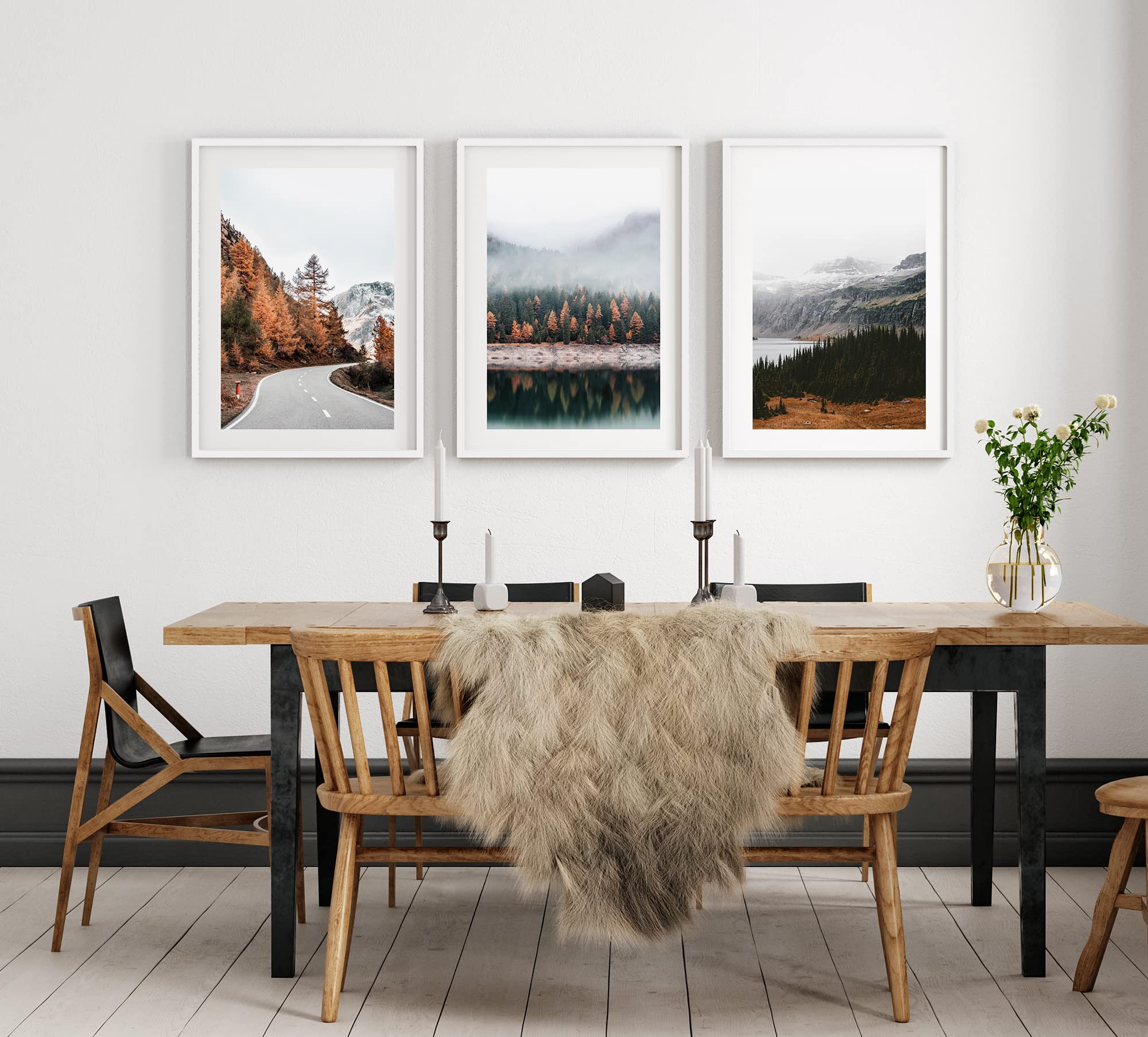 ag.art deco Pictures for Living Room, Brown Landscape, 50x70cm Unframed - Image 4