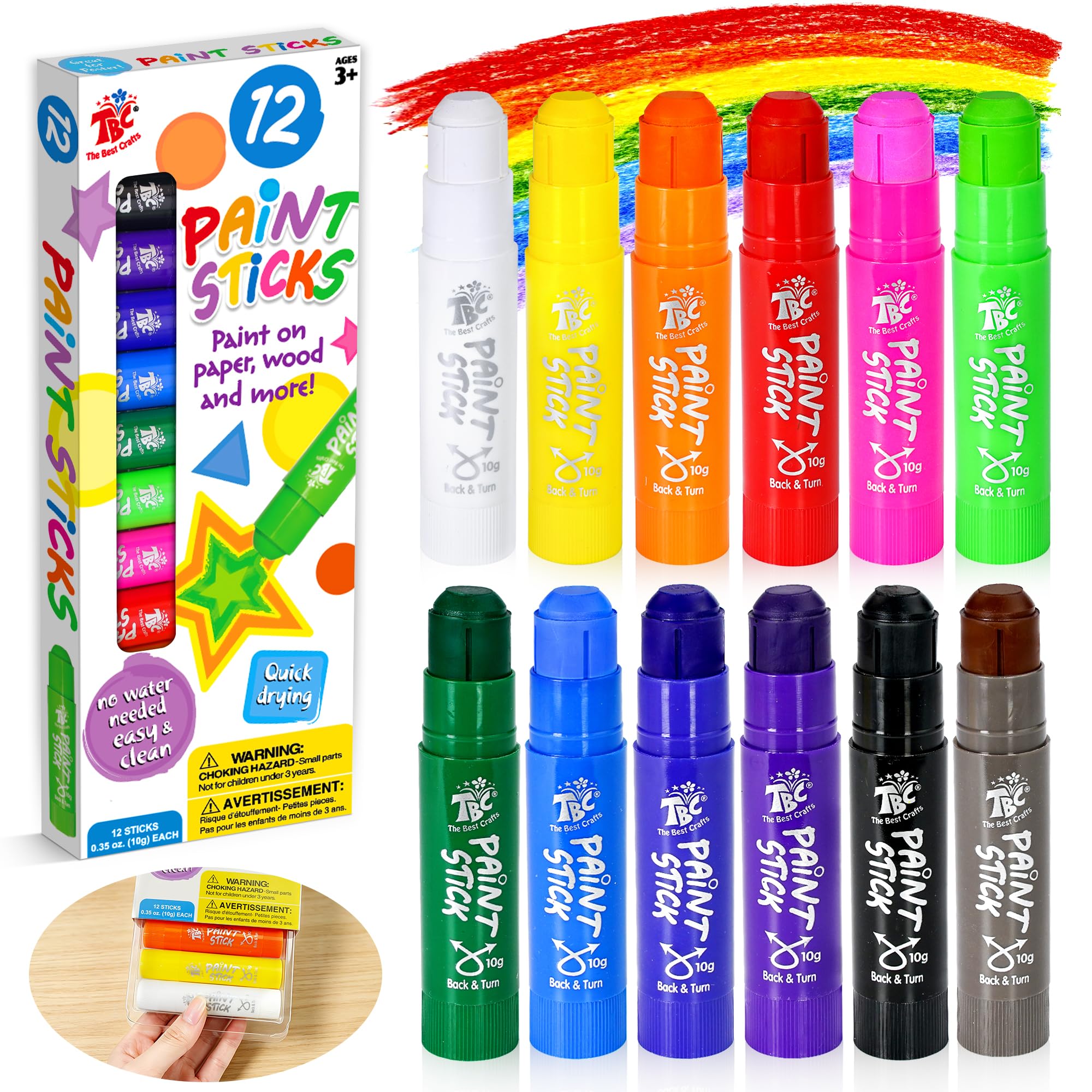 TBC Paint Sticks for Kids - Easy & Mess-Free Art! -2 TBC Paint Sticks for Kids - Easy & Mess-Free Art! -2