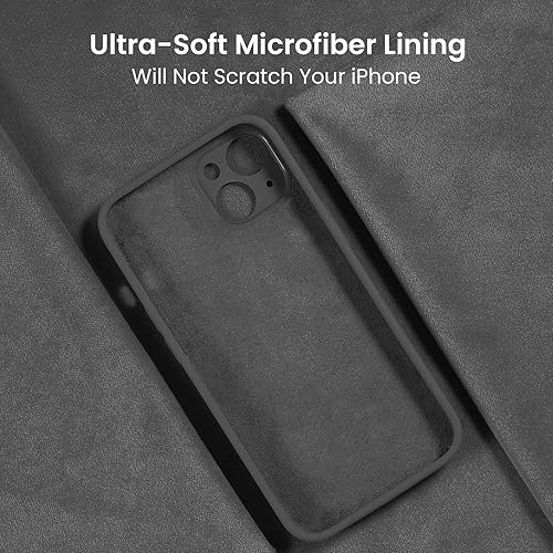 Miniatura 258 de FireNova Funda para iPhone 14 Pro, funda de silicona mejorada [protección de cámara] con [2 protectores de pantalla], forro interior de microfibra