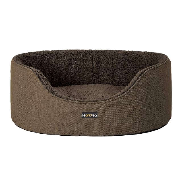 Feandrea Cama para Perro, Cojín Reversible, Lavable, 83 x 63 x 27 cm