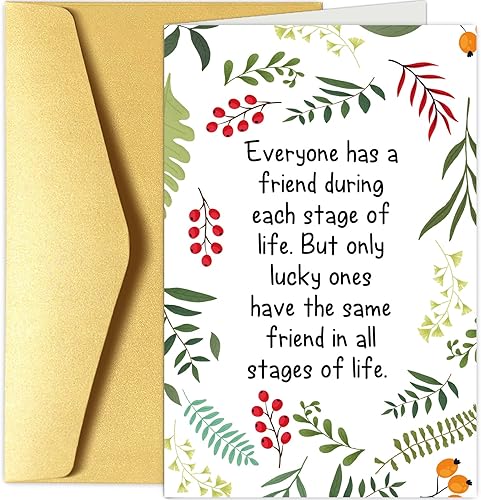 Tarjeta de felicitación para el mejor amigo para siempre, tarjeta de cumpleaños para mejor amiga, tarjeta de felicitación de amistad, ten el mismo