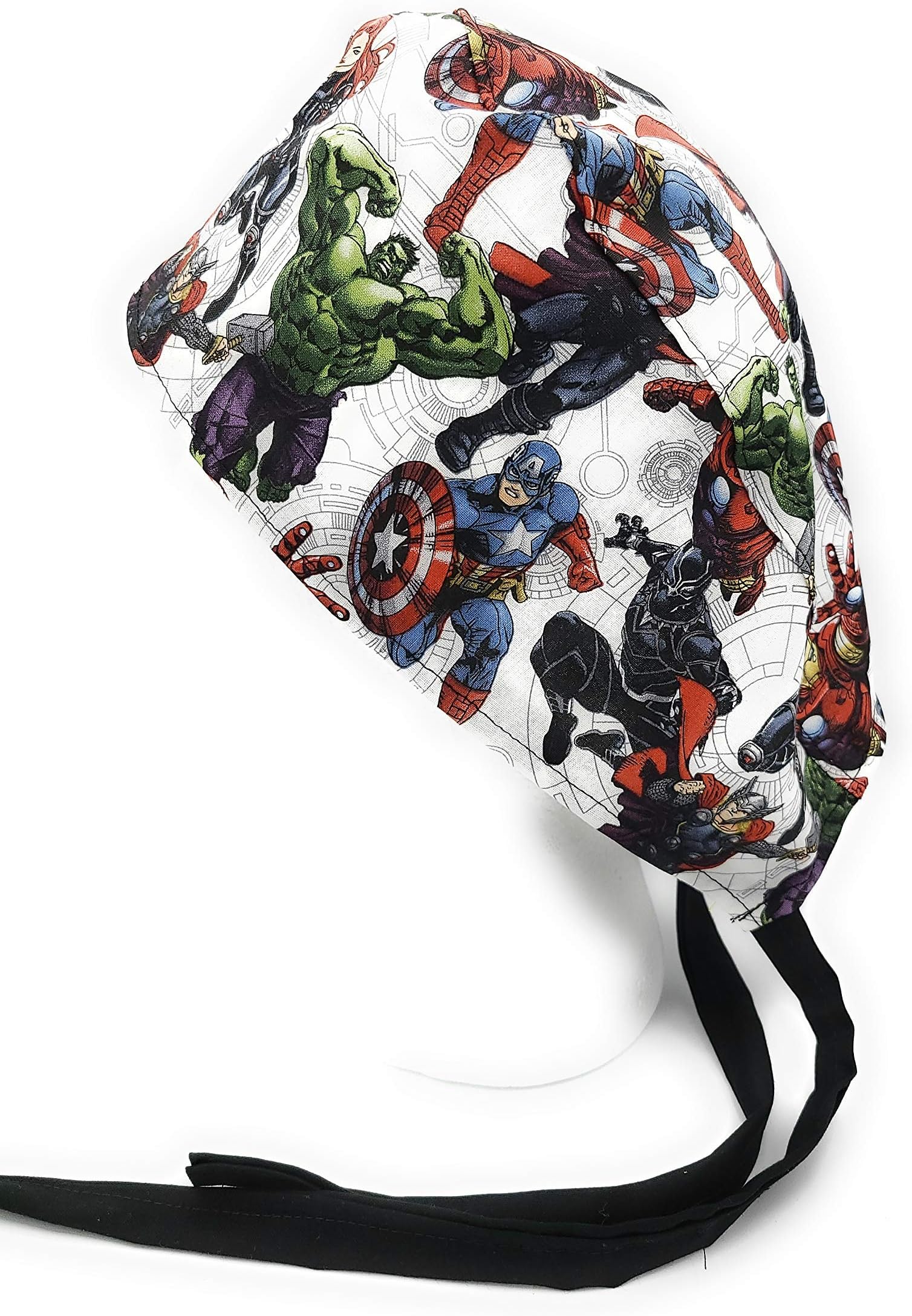 HandmadeMarvel Comic Book Super Hero Characters Surgical Scrub Cap Medical Hat Hospital Cover