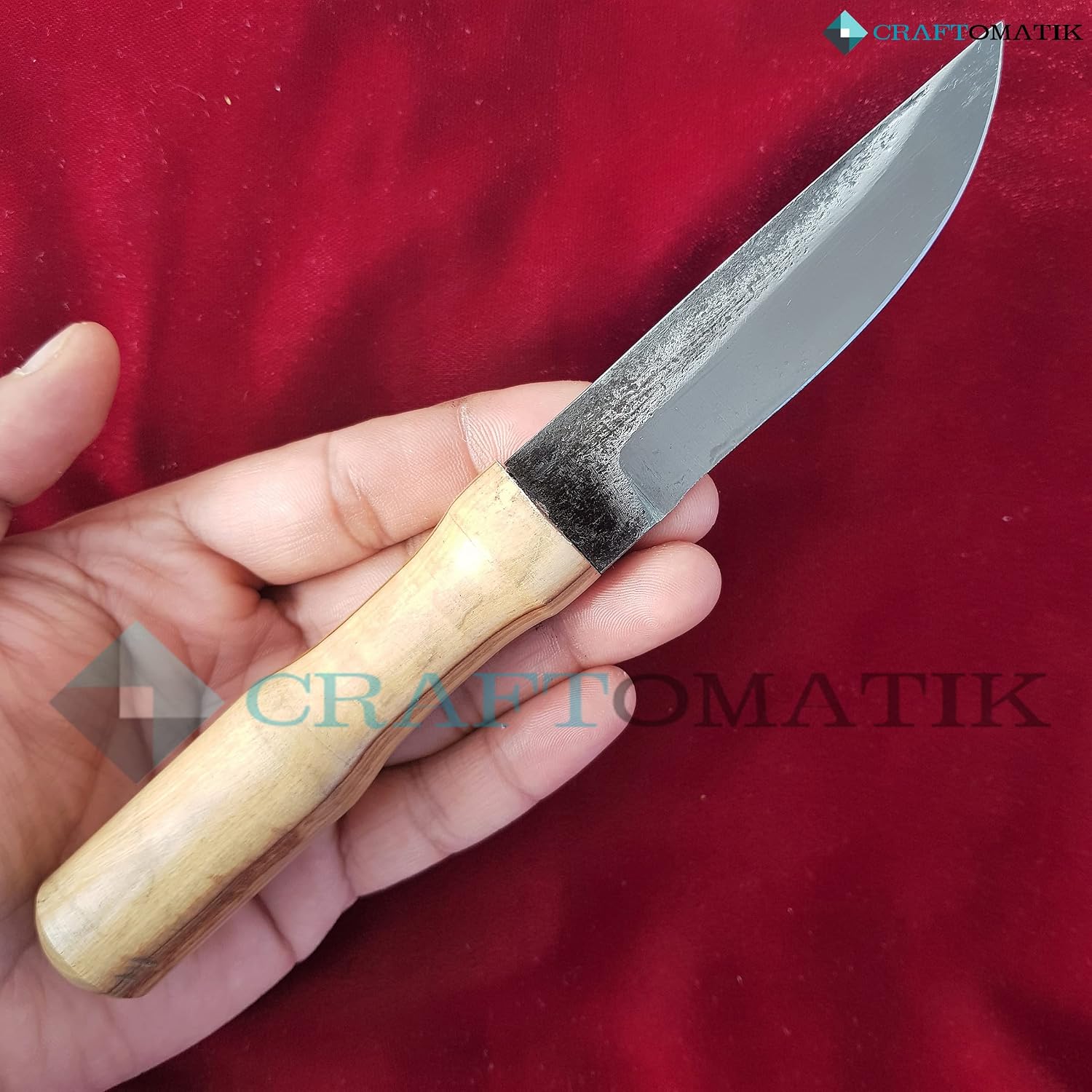 Medieval Knife | Handmade Viking Knife | Celtic Knife for Garden and Camping with Leather Bag | LARP | HFK25