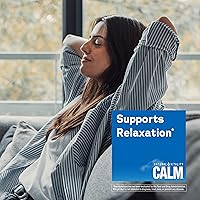 Vista 6 de Gomitas antiestrés Calm de Natural Vitality, un suplemento de magnesio relajante, 120, 1