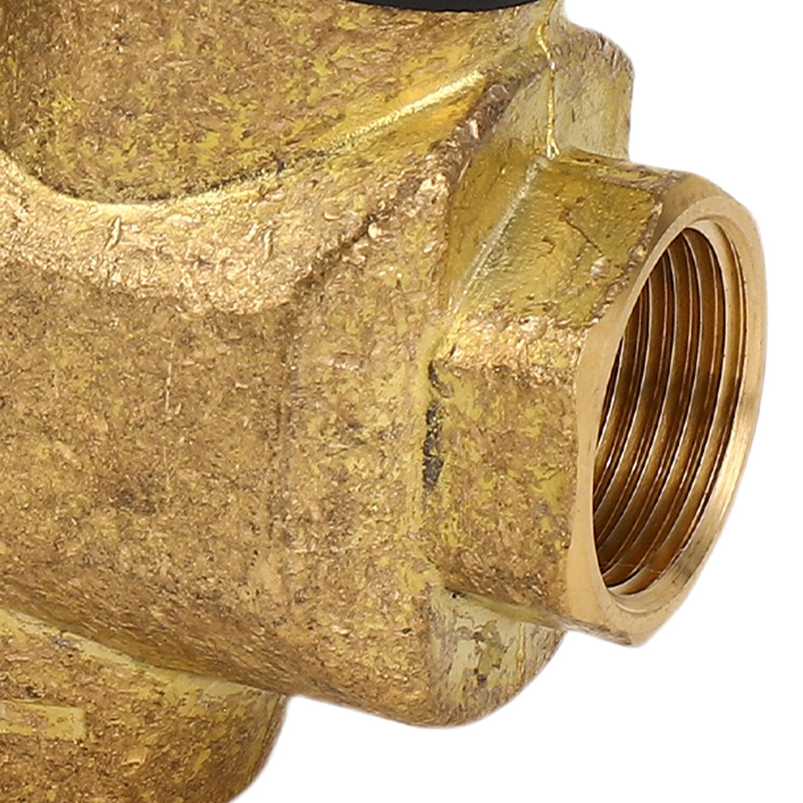 SIXRUN Válvula Reductora de Presión de Tubería Regulador de Presión de Agua de Latón con Manómetro de Filtro 316L Control de Ajustable de 3 a 6 T H para Fontanería de Toda la Casa (3/4 pulgada (DN20))