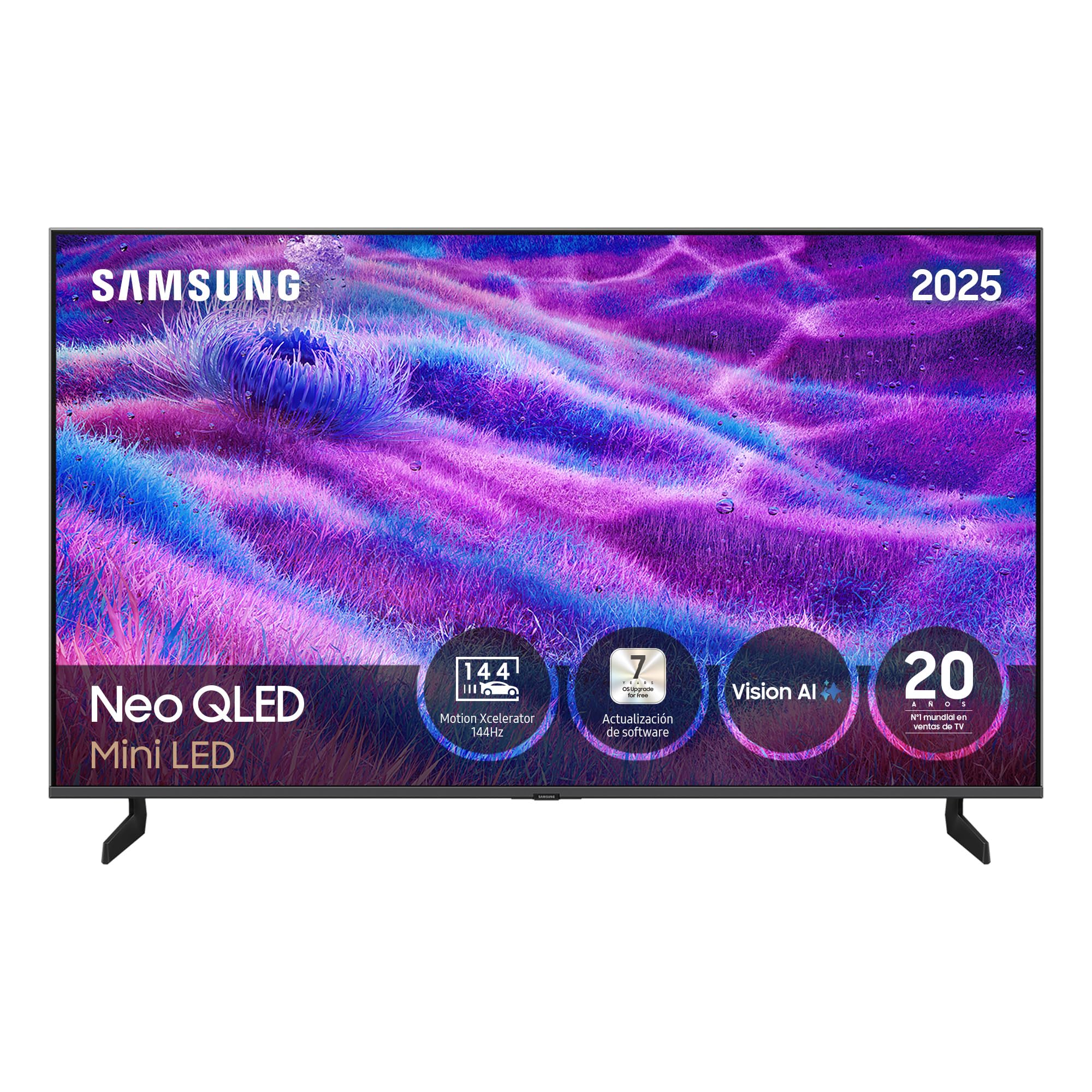 Samsung TV 50 Pulgadas Neo QLED QN80F 4K Mini LED Smart TV con Vision AI, Quantum Matrix Technology Core, Motion Xcelerator 144Hz y Gaming Hub