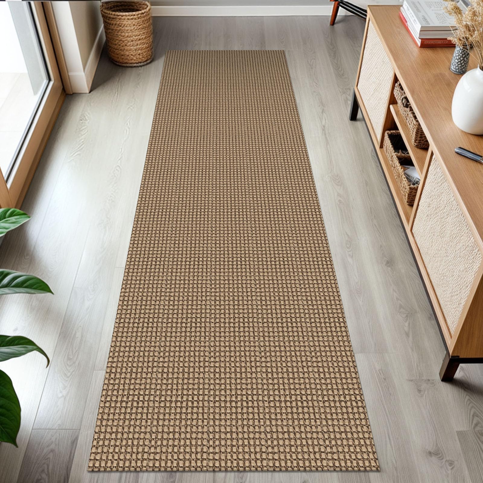 KOZYFLY Boho Runners for Hallways 2x7 ft Washable Kitchen Runner Non Slip Rubber Backed Hall Runners Cotton Entryway Runner Rugs Floor Carpet for