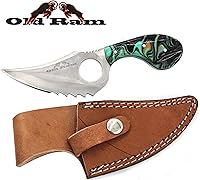 Vista 13 de Collection - Cuchillo de hoja fija multicolor resistente y afilado con funda