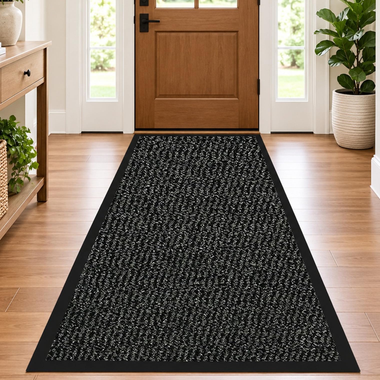 Hallway Runner Rug Anthracite 60x120cm Indoor Outdoor Door Mat Barrier Rugs