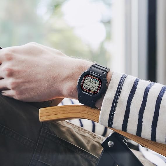 Casio DW-5600RL-1DR Kol Saati, G-Shock, Digital, Siyah, Erkek