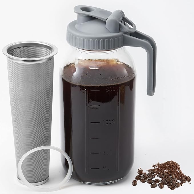 OneDream Cold Brew Coffee Maker 2 Quart 64oz Stainless