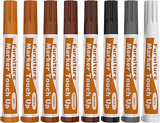 REALINN Wood Furniture Repair Markers, Repair Scratch and Discoloration in Laminate Products, for Wooden Door, Floor, Table, Cabinet
