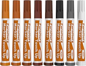 REALINN Wood Furniture Repair Markers, Repair Scratch and Discoloration in Laminate Products, for Wooden Door, Floor, Table, Cabinet