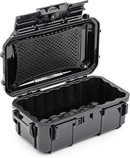 Seahorse 57 Portable Waterproof Dry Box Protective Case - Travel Safe/Mil Spec / IP67 Waterproof/USA Made - for Cameras, Action Cams, Ammunition, Rifle Ammo, Marine (Black) (SE57BK)