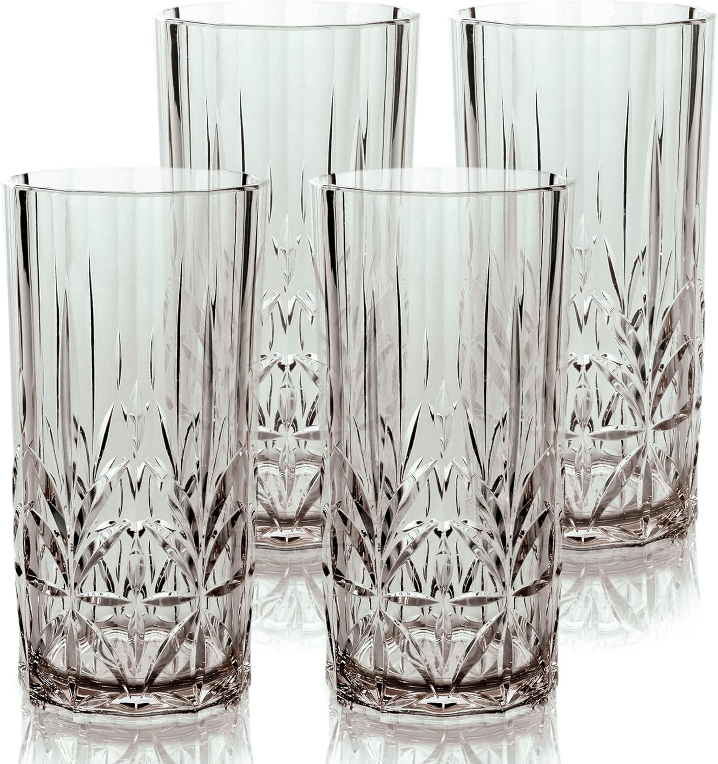 BELLAFORTE Shatterproof Tritan Tall Tumbler, Set of 4