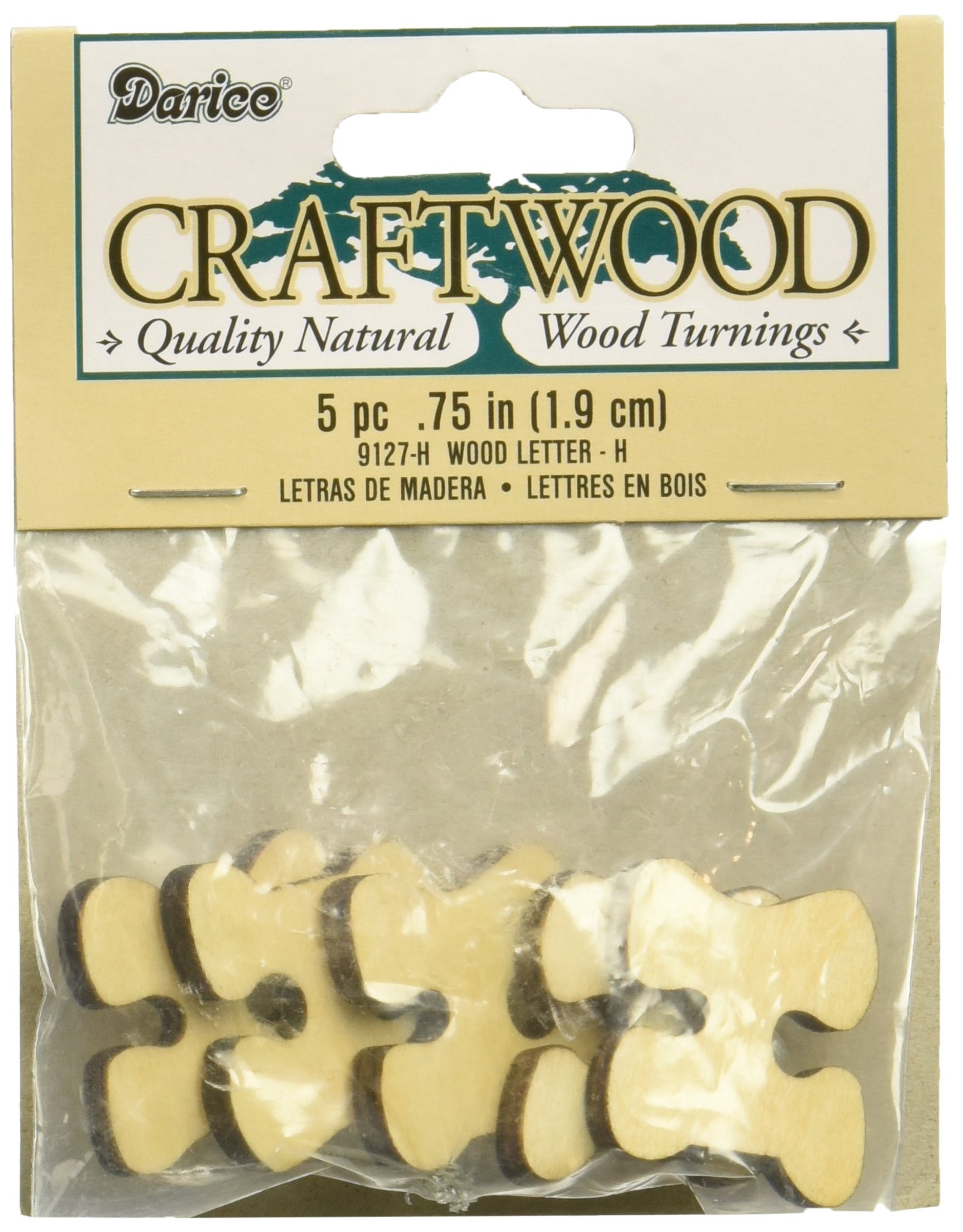 Matrice Woodcutout Lettre H Darice scrapbooking et loisir créatif bois