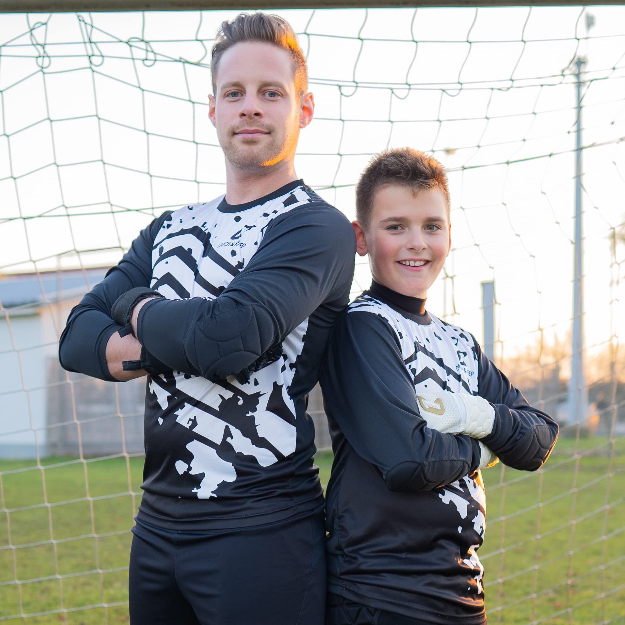 CATCH & KEEP Maillot de Gardien de But - Maillot Gardien de But Homme, Femme et Enfant - Maillot Gardien de But Respirant offrant Une Protection optimale