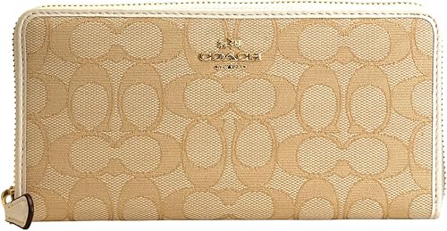 Amazon コーチ Coach 財布 長財布 F53539 ライトカーキ チョーク Imdqc シグネチャー 長財布 レディース アウトレット品 並行輸入品 Coach コーチ 財布