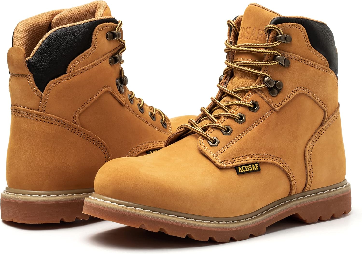 Work Boots for Men Waterproof Comfortable Anti-Fatigue Soft Toe Working Shoes Slip Resistant Construction Safety Work Boots - Image 4