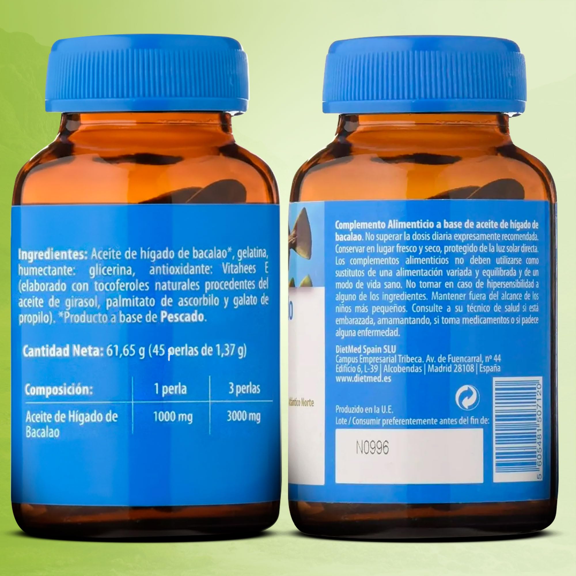 Naturmil Aceite De Higado Bacalao 400 Mg 45 Per