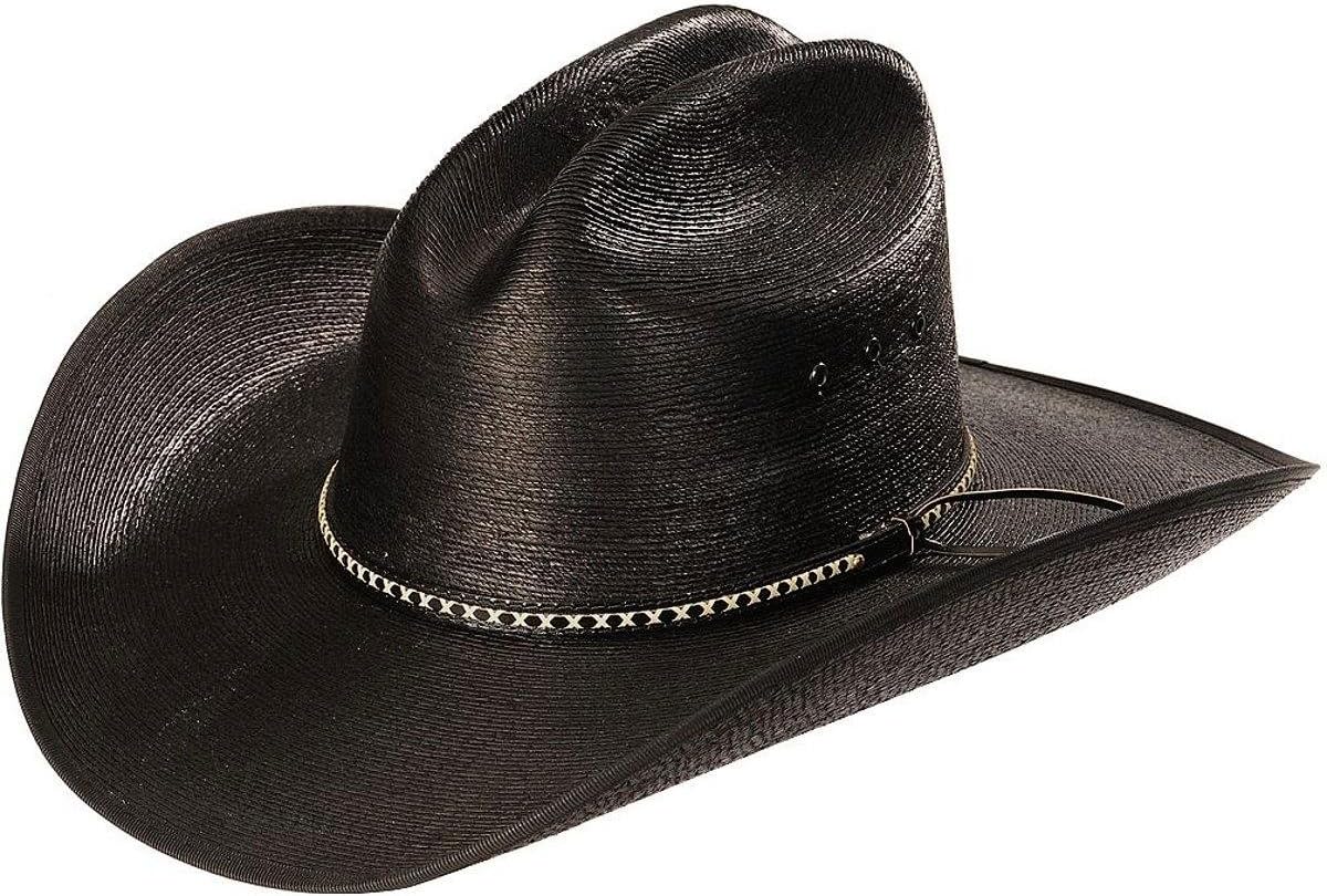 Jason Aldean Men's Asphalt Straw Cowboy Hat Black 7 1/8